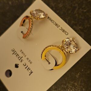 Kate Spade Gold and Silver Hoop Earrings
